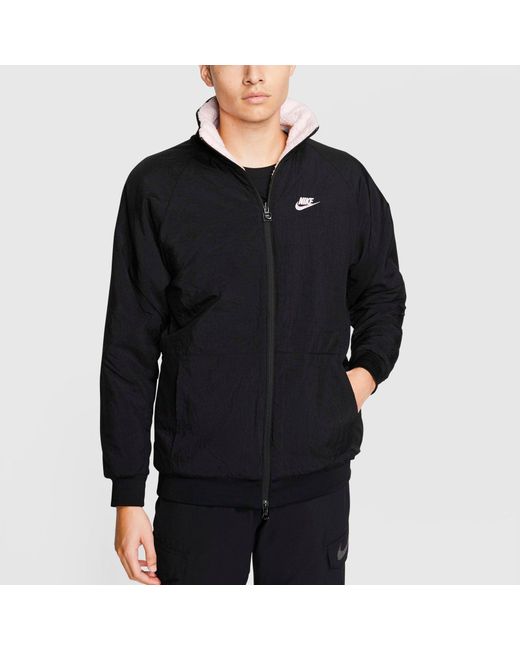 Nike Pink Big Swoosh Reversible Boa Jacket (Asia Sizing) for men