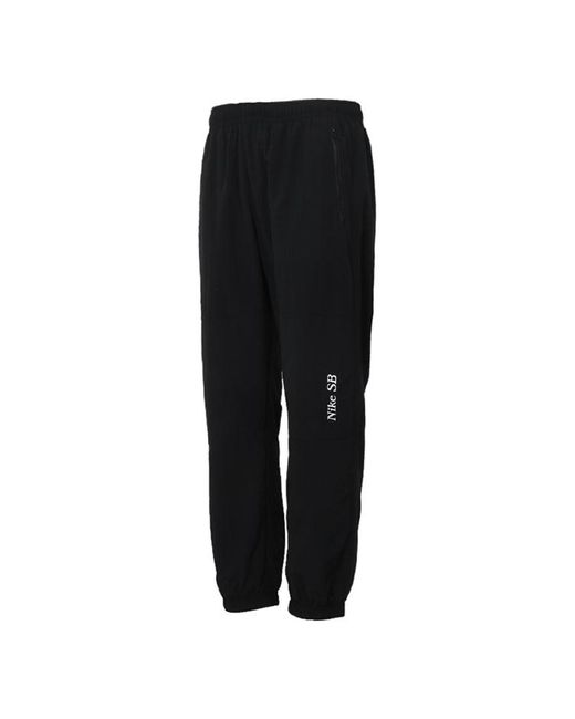 Nike Black Nk Sb Skateboard Y2K Gfx Track Pant Sports Knit Long Pant for men