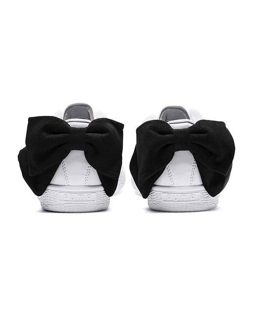 PUMA White (Wmns) Basket Bow