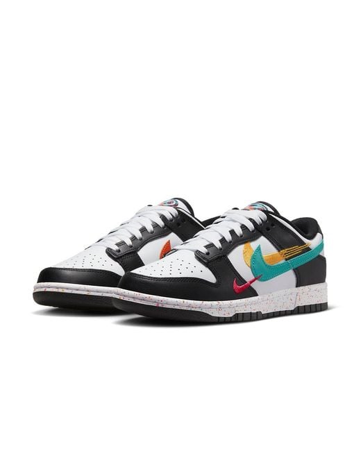 Nike Black (Wmns) Dunk Low 'Multi-Swoosh'