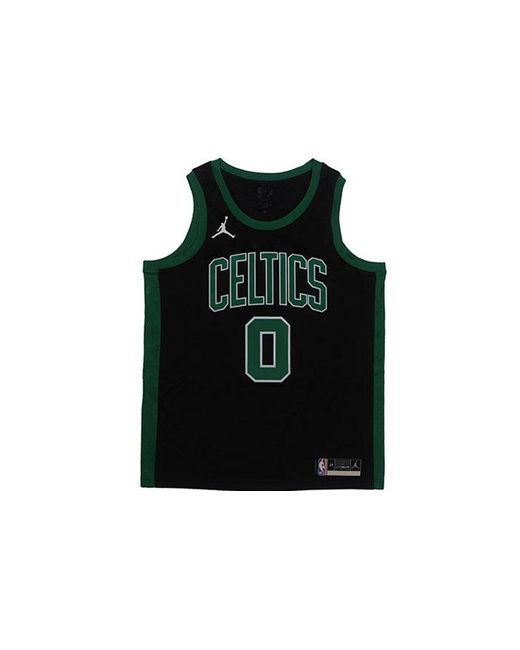Nike Black Nba Sports Basketball Jersey Vest Sw Fan Edition Boston Celtics Tatum No. 0 for men