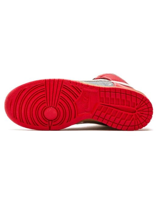 Nike Red Sb Dunk High Premium 'Shoe Goo' for men