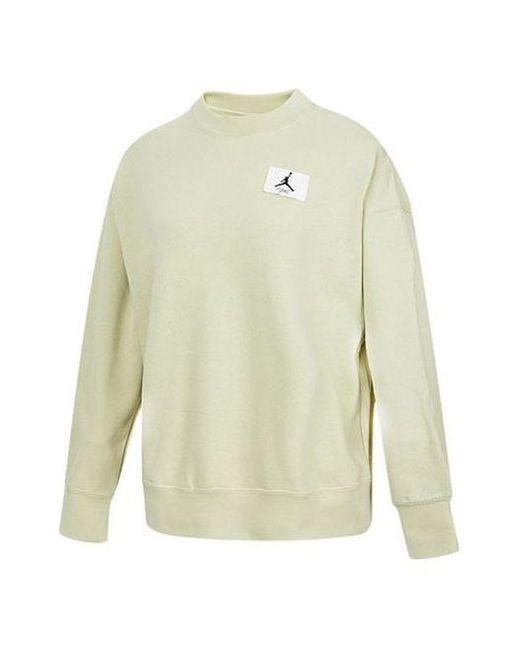 Nike White (Wmns) Logoo Loose Knit Round Neck Hoodie