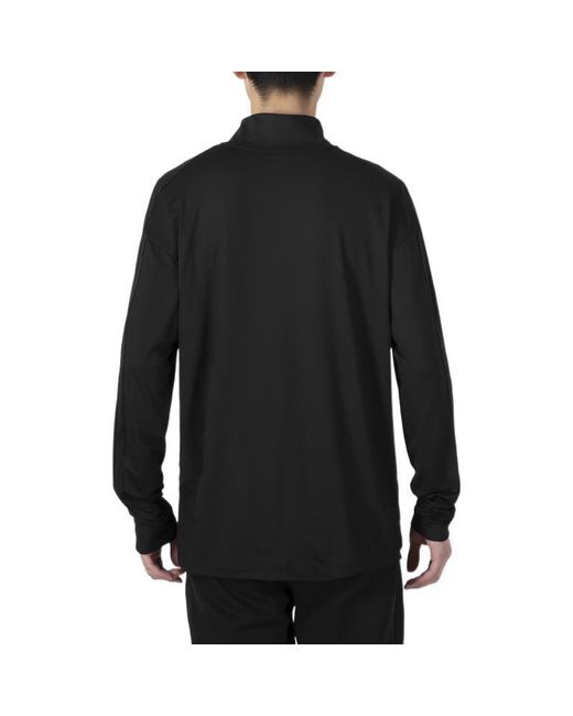 Nike Black Training Sports Half Zipper Long Sleeves T-Shirt for men