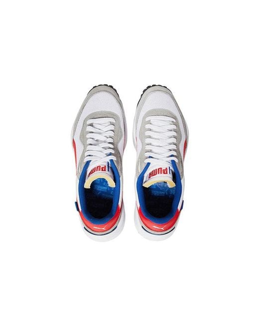 PUMA White Style Rider Play On Sd Mesh Scarlet' for men