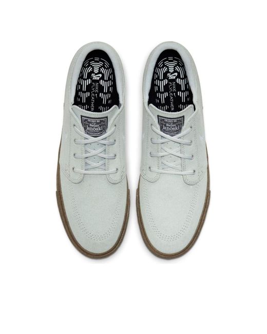 Nike White Zoom Stefan Janoski Fl Rm Sb 'Pure Platinum Gum' for men