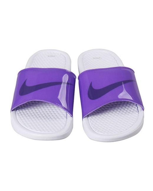 Nike Purple Benassi Jdi Print Slide for men