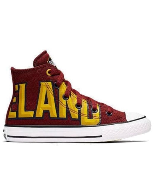 Converse Red Chuck Taylor All Star Hi 'Cleveland Cavaliers' for men