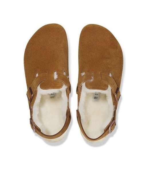 Birkenstock Brown Tokio Inside Shearling Suede 'Regular' for men