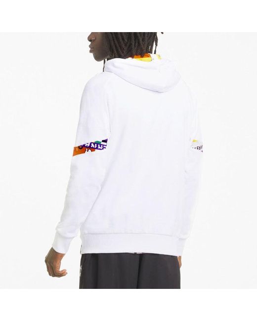 PUMA White International Hoodie for men