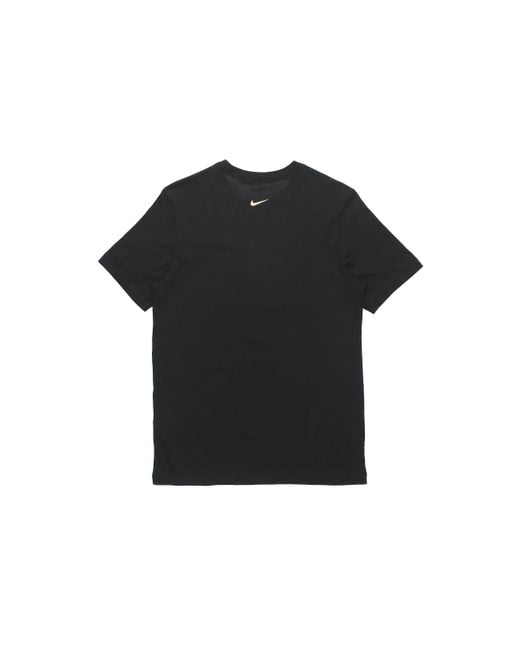 Nike Black Lebron Strive For Greatness Basketball Sports Printing Round Collar T-Shirt for men