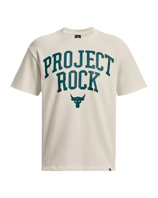 Under Armour Natural Project Rock Heavyweight Terry Short Sleeve T-shirt for men