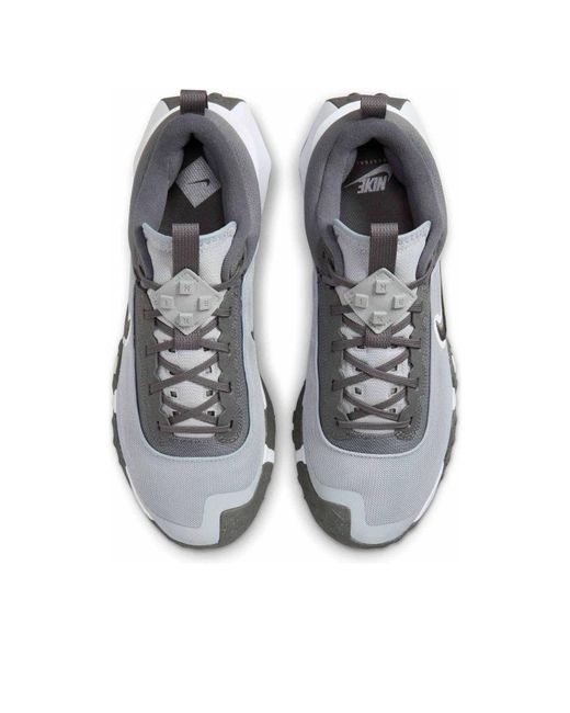 Nike Gray Air Diamond Varsity Turf Baseball Shoes for men