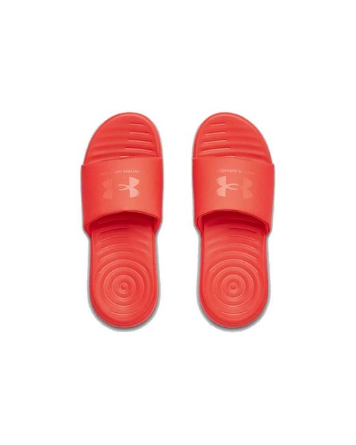 Under Armour Red Ansa Fixed Slide 'Beta' for men