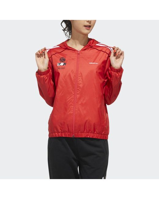 Adidas Red (Wmns) Neo X Hua Mulan Printing Jacket