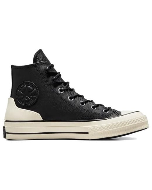 Converse Black Chuck 70 Leather High Egret' for men