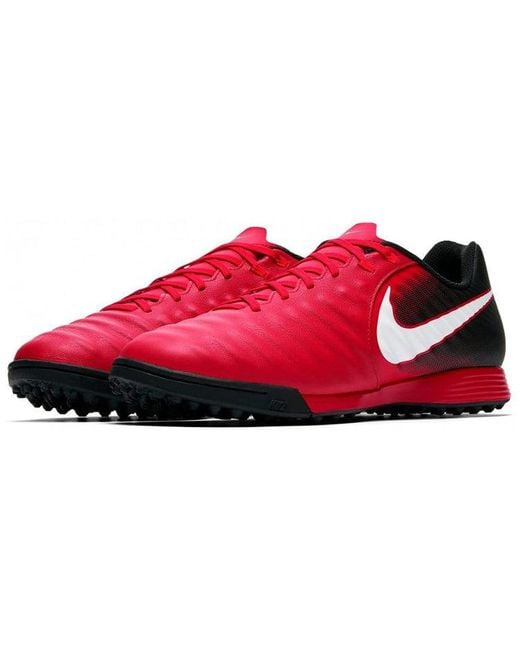 Nike Red Tiempox Ligera Iv Tf Turf 'University' for men