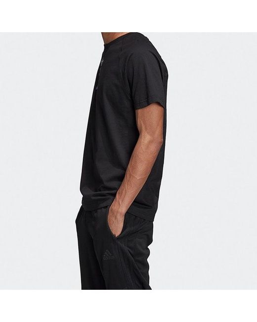 Adidas Black Originals Zeno Tee Logo Short Sleeve for men