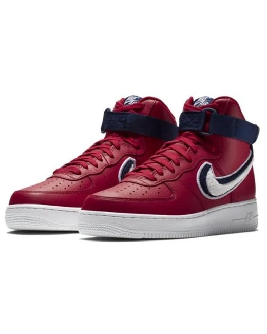 Nike Red Air Force 1 High '07 Lv8 for men