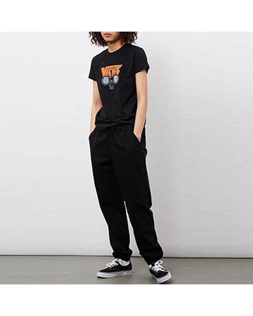 Vans Black (Wmns) Athleisure Casual Sports Short Sleeve
