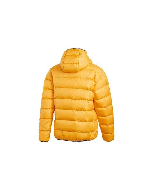Adidas Yellow Originals Sports Double Sided Down Jacket for men