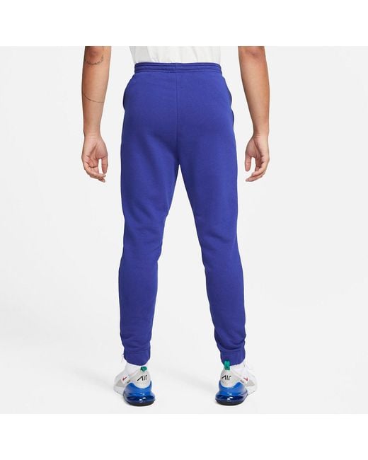 Nike Blue Fc Barcelona Fleece Joggers Pants for men