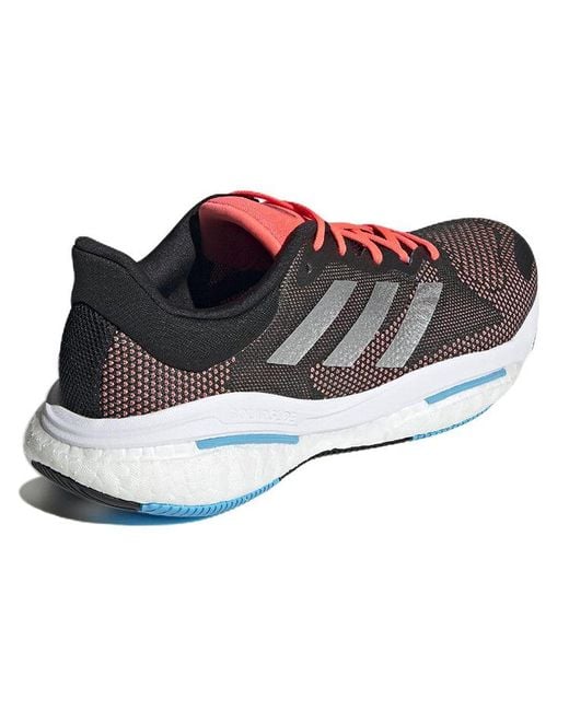 Adidas Black Solarglide 5 'Carbon Metallic Turbo' for men