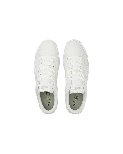 PUMA White Smash Vulc V3 Lo Cv for men