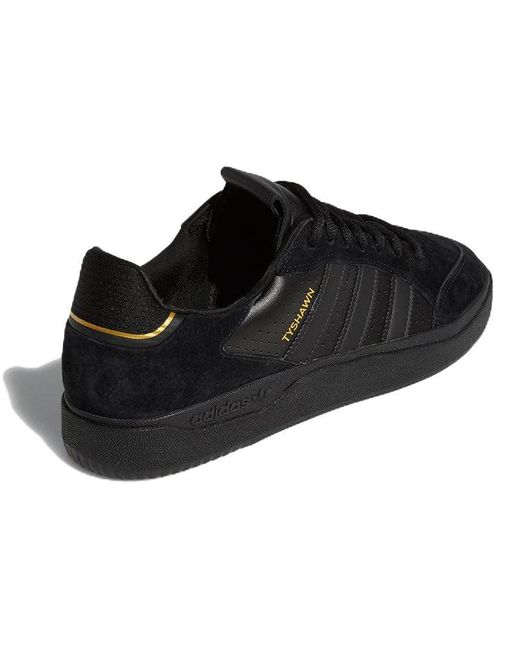 Adidas Black Tyshawn Low Shoes Metallic' for men