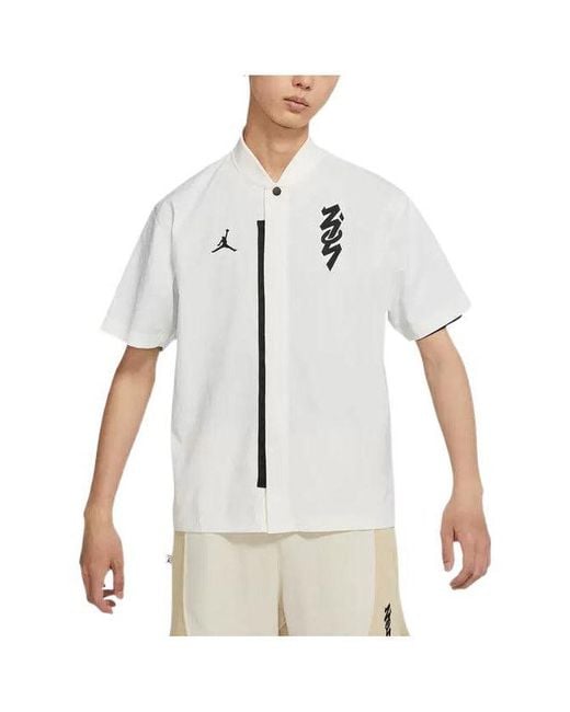Nike White Fw22 Logo Zion Shirt for men