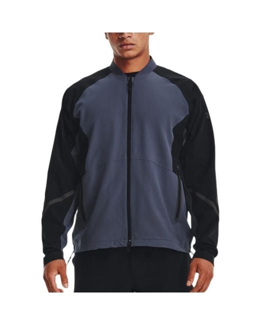 Under Armour Blue Unstoppable Bomber Jacket for men