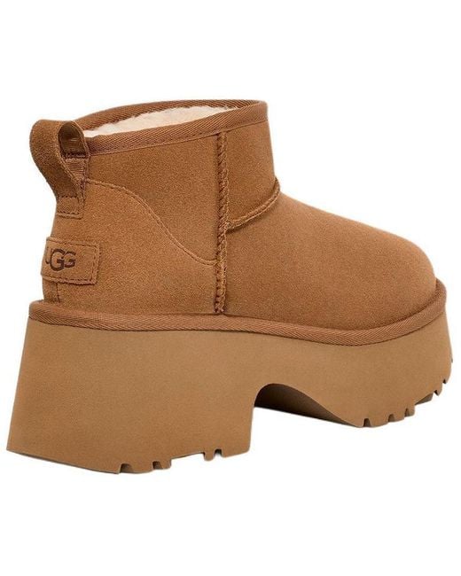 Ugg Brown (Wmns) Classic Ultra Mini New Heights 'Chestnut'