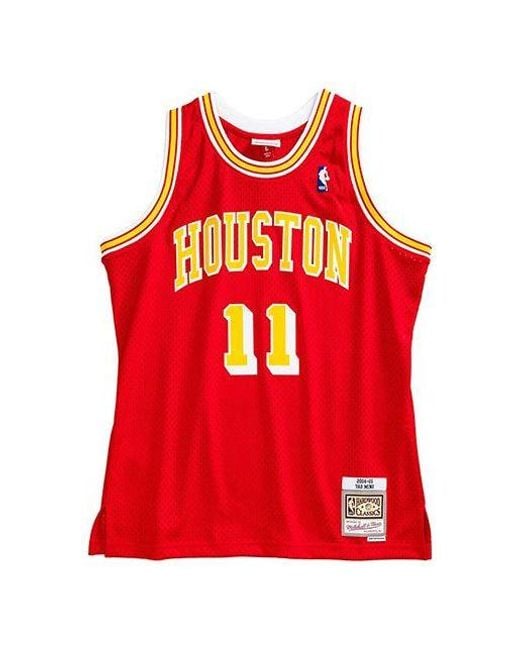 Mitchell & Ness Red Nba Houston Rockets Yao Ming #11 04-05 Swingman Jersey for men