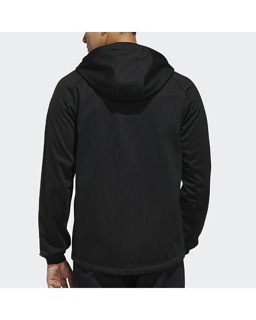 Adidas Black Softshell Ho Outdoor Casual Sports Hooded Jacket for men