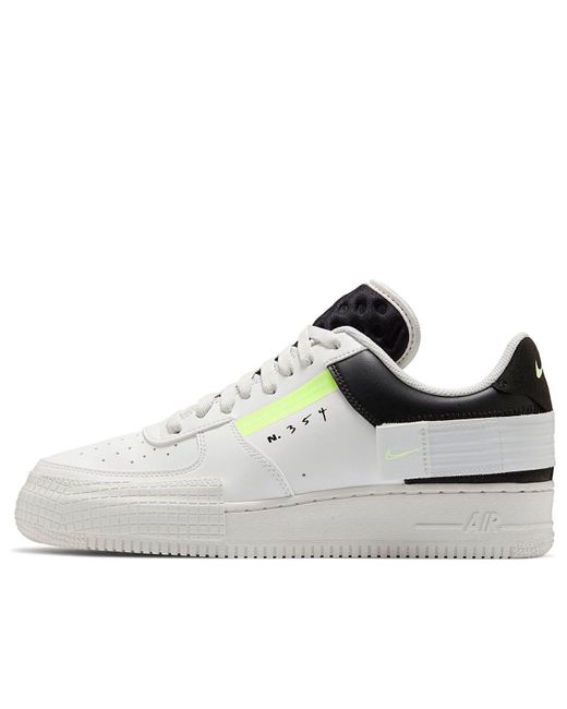Nike White Air Force 1 Type Barely Volt' for men