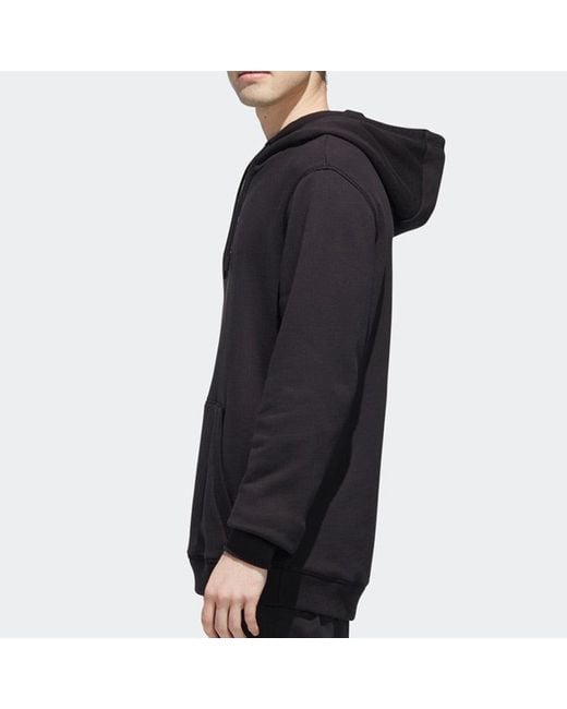 Adidas Black Neo M C+ Hdy Logo Printing Casual Pullover for men