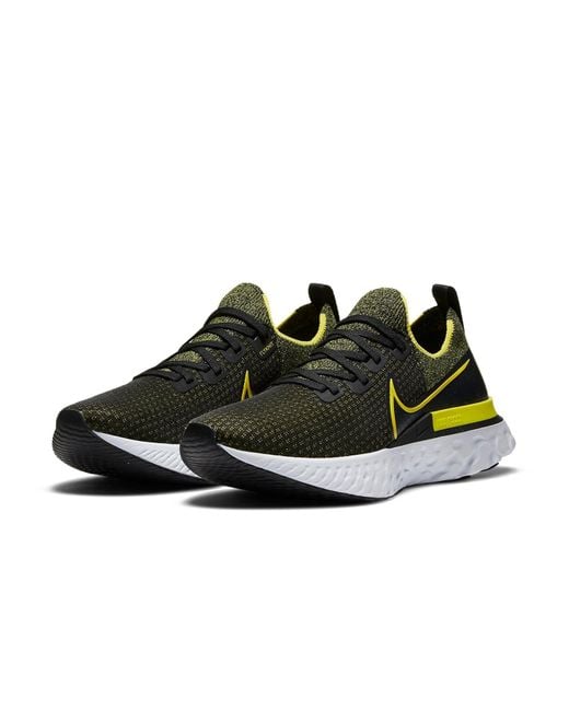 Nike Yellow React Infinity Run Flyknit 'Sonic' for men