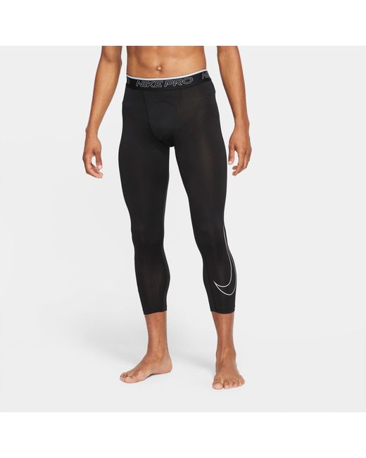 Nike Black Pro Dri-Fit Training Tight Gym Pants/Trousers/Joggers for men