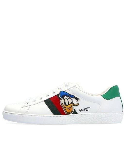 Gucci White Disney X Ace Donald Duck' for men