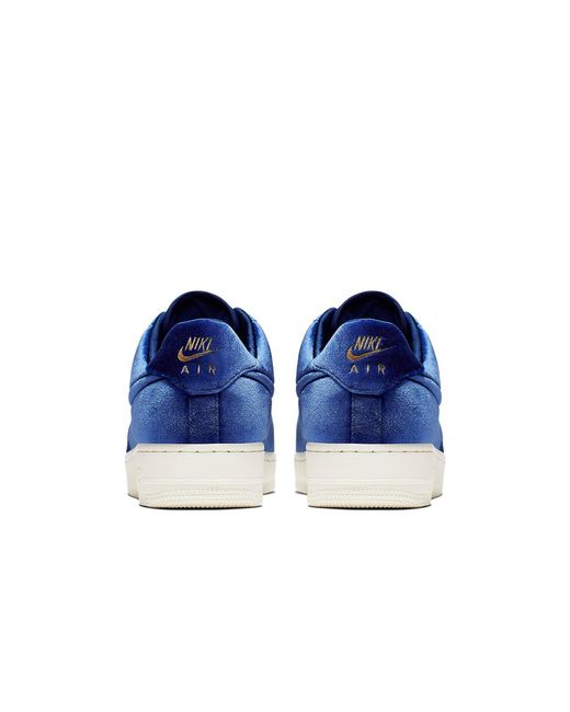Nike Blue Air Force 1 Low '07 Premium Velour' for men