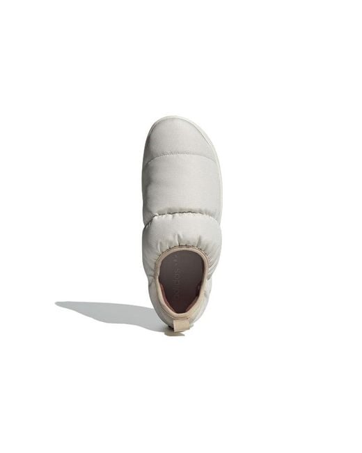 Adidas White Puffylette 'Aluminium' for men