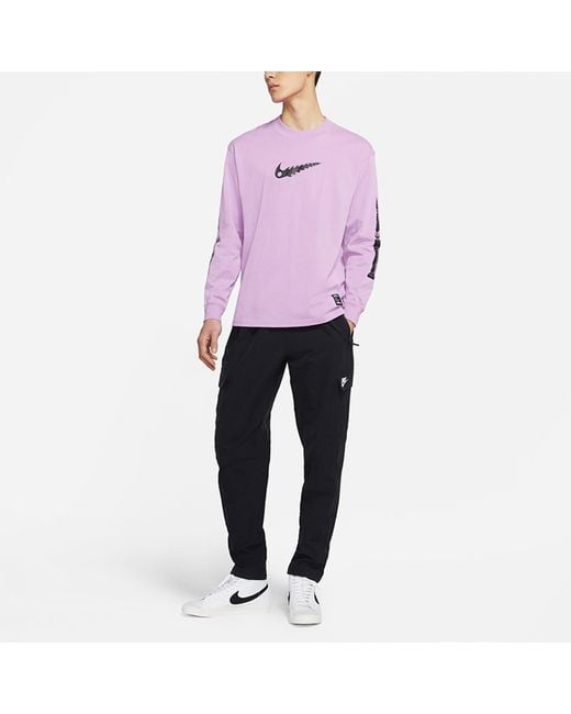 Nike Black As Sportswear Cargo Woven Pant for men