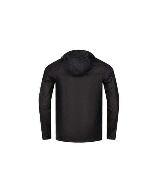 Asics Black Nylon Jacket 'Performance' for men
