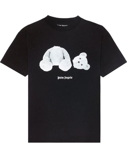 Palm Angels Black Ice Bear Tee for men