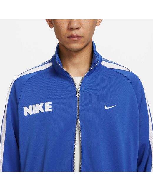 Nike Blue Lightweight Full-Zip Basketball Jacket for men