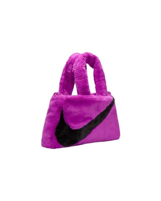 Nike Purple Nsw Faux Fur Tote Bag 'Vivid'