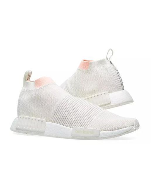 Adidas White (Wmns) Nmd_Cs1 Primeknit 'Cloud'