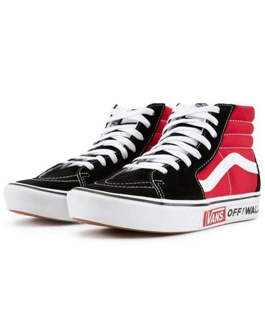 Vans Red Comfycush Sk8-Hi for men