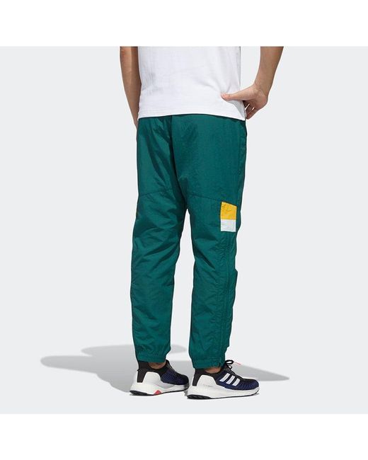 Adidas Green Ub Pnt Double Logo Colorblock Casual Sports Pants Forest for men