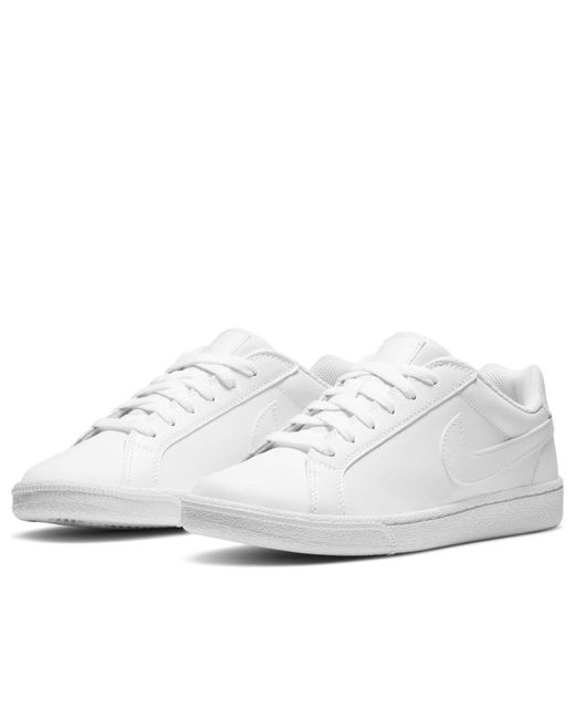 Nike White (Wmns) Court 'Majestic Fuchsia'